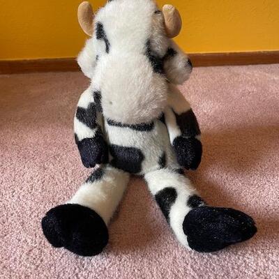 6 Plush toys - Anteater, Horse, Snake, Cow, Penguin and Domo - see pics