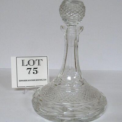 Vintage Glass Decanter With Original Stopper