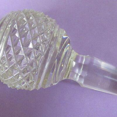 Vintage Glass Decanter With Original Stopper