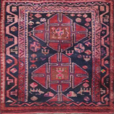 Persian hamedan Vintage Rug 4'9"x4'8" Retail $2281.5