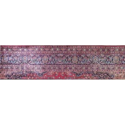 Persian mashhad Vintage Rug 8'5"x2'2" Retail $1867.5