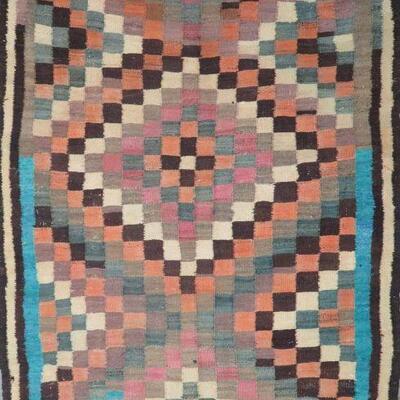 Persian Seneh, Vintage Kilim 8'0"x4'0" Retail $2490