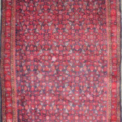 Persian hamedan Vintage Rug 9'7"x5'2" Retail $5185.5