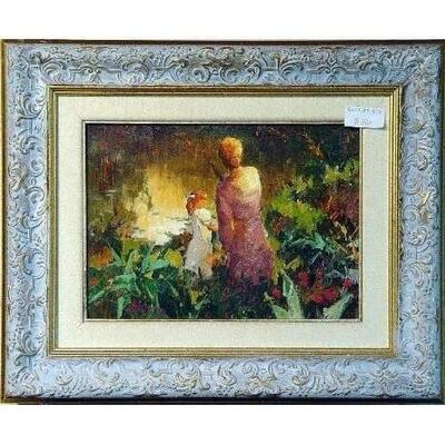 Spanish Oil Painting 20"x16" Retail $3457.44