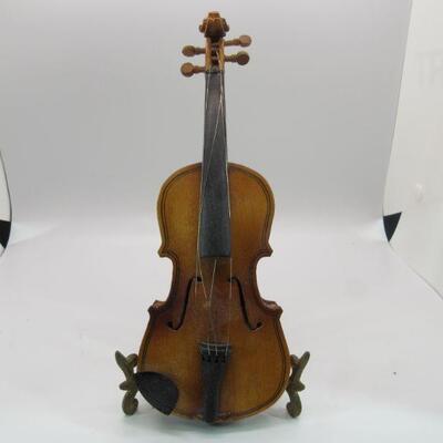 Miniature String Instrument Violin with Bow in Case 