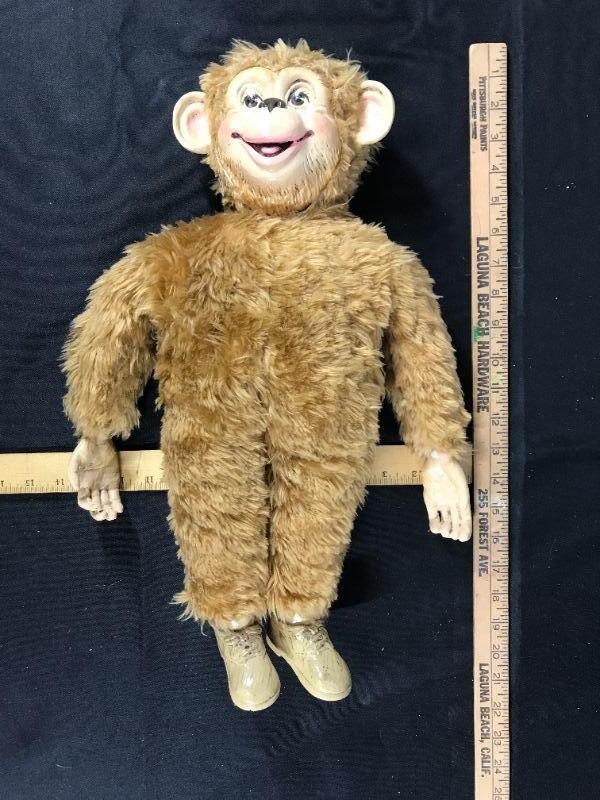 Vintage stuffed animals cheap with plastic faces