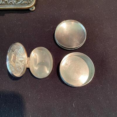 Lot 90 - Sterling & Metal Treasures with Mirror 