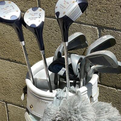 Lot 184. Vintage Dunlop Ladies Golf Clubs & Bag