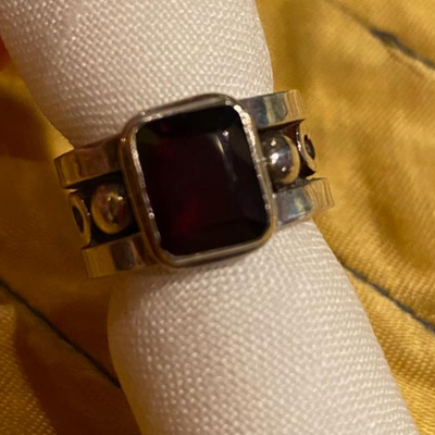 Ring w/ Dark red stone