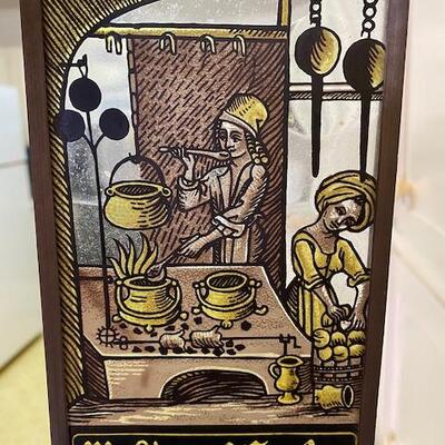 Stained glass wall hanging