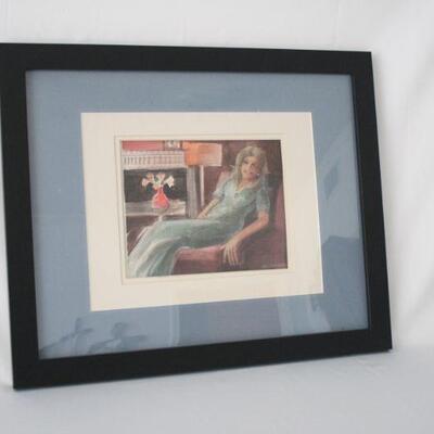 Lot #142: Original Hunter George Framed Watercolor Painting 