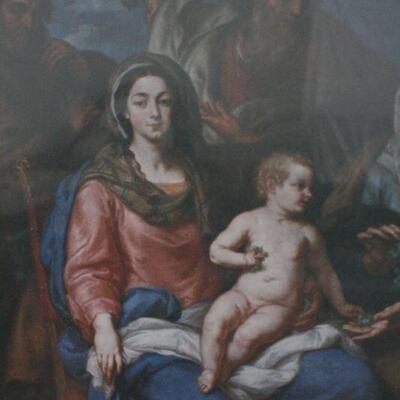 Lot #144: Catholic Classic Framed Print Madonna with Child 