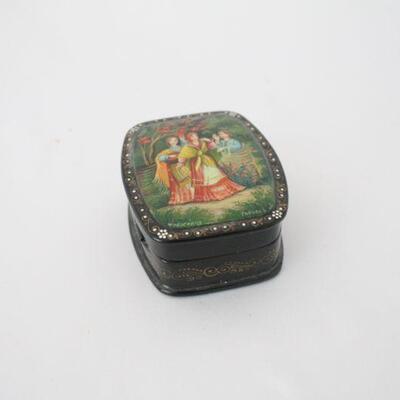 Lot #166: Vintage Russian Lacquer Box