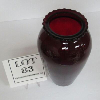 Anchor Hocking 9' hoover Vase Scalloped Top Rim 