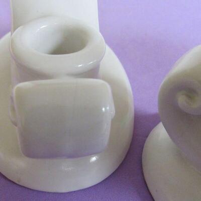 Abingdon Pottery Double Candleholders