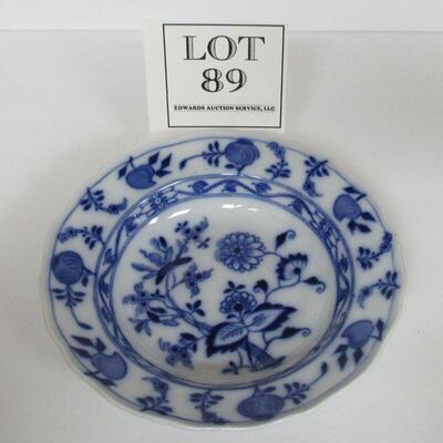 Beautiful Meissen Cauldon England Blue Onion Salad Bwol