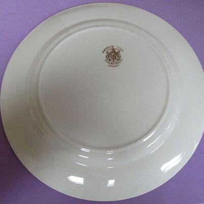 2 Old Plates, Wedgwood Ivanhoe Like Flow Blue, Bridgewood & Son England St Rict Whist Plate