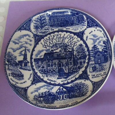 4 Vintge Transferware Plates  Gen McArthur, More- See Description for More Details and Photos