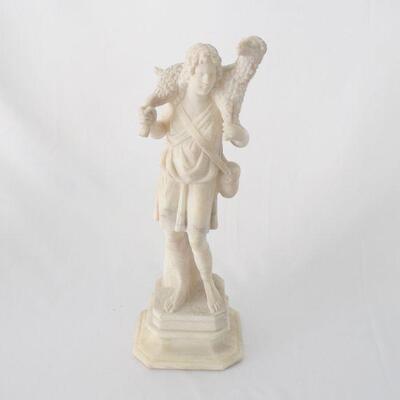 Lot #170: Italian Alabaster Shepherd Statue