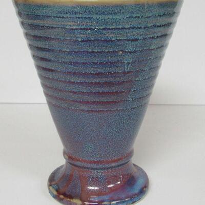 Vintage Drip Glaze Pottery Vase