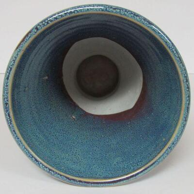 Vintage Drip Glaze Pottery Vase