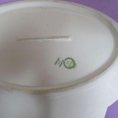2 Large Limoges France Matching Platters,One is a Turkey Platter