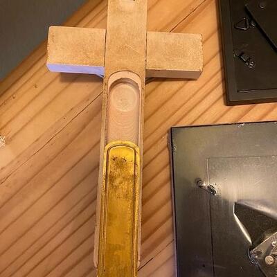 2 frames and a "Sick Call" crucifix