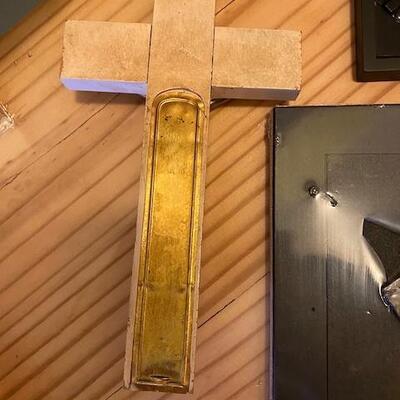 2 frames and a "Sick Call" crucifix