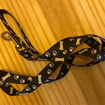 Dog brush and leash
