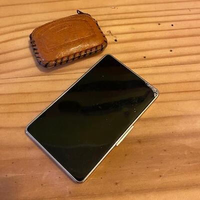 Leather pouch and a cigarette case