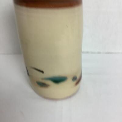 K - 113 Signed Glazed Pottery Vase by Steve Briggs of Coal Creek Canyon