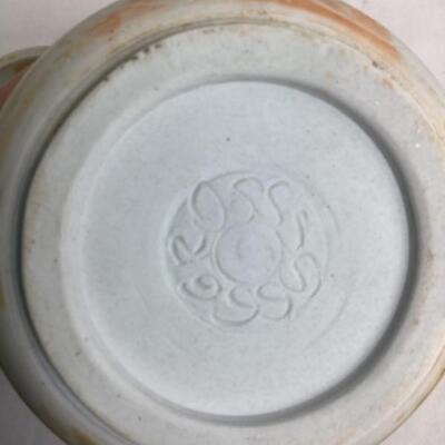 K - 120 Artisan Signed Raku Pottery Jar 