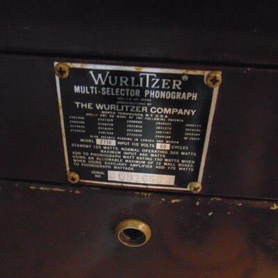 1963 Wurlitzer Multi-Selector 2710 Jukebox