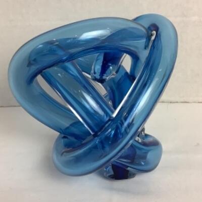 K - 131  Hand Blown Glass Knot by SKLO 