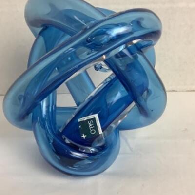 K - 131  Hand Blown Glass Knot by SKLO 