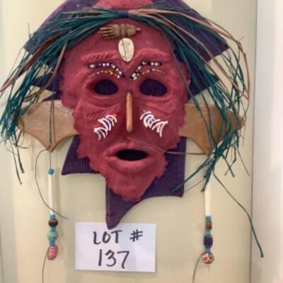 K - 137 Artisan Crafted Tribal Mask 