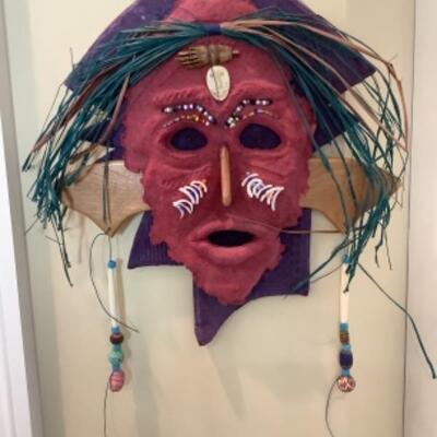 K - 137 Artisan Crafted Tribal Mask 