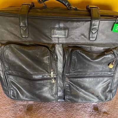 Black Leather Luggage 