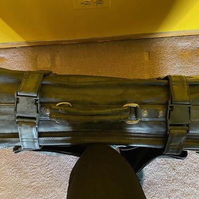 Black Leather Luggage 