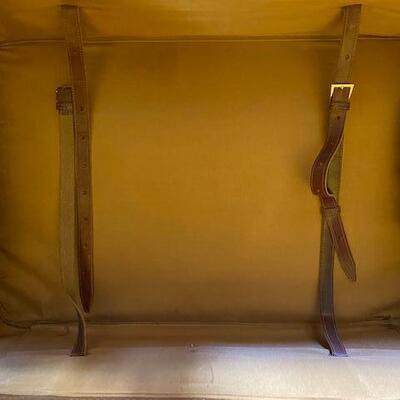 2 pieces or leather luggage