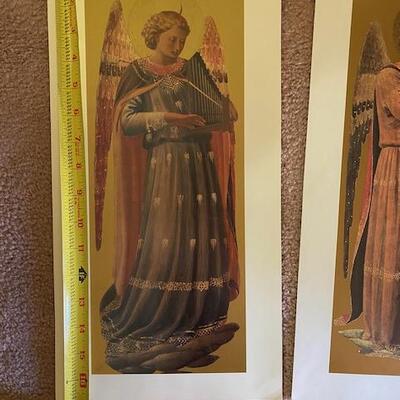 2 Italian Fra Angelico Angel prints