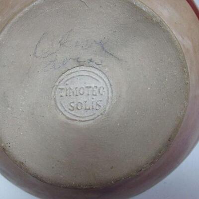 Unusual Wine or Water Bottles With Matching Tumblers, One Signed Timoteo Solis (El Salvadore)