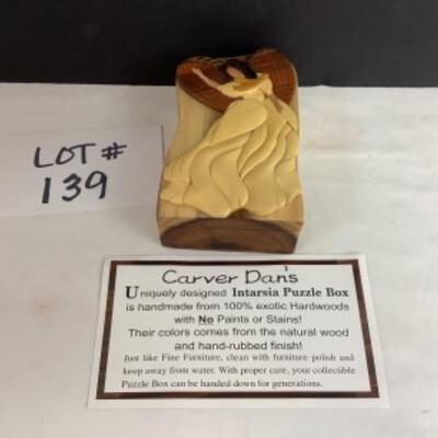 K - 139  Carver Dan’s Wooden Puzzle Box