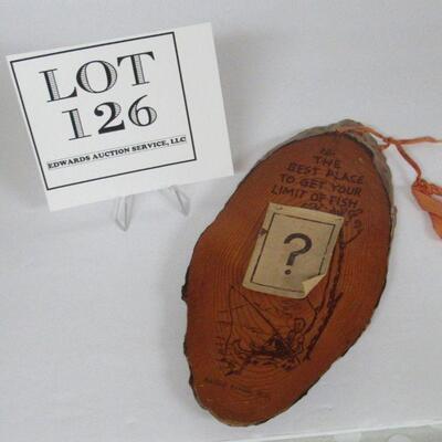 Vintage Eagle River, WI  Wood Wall Plaque