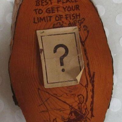 Vintage Eagle River, WI  Wood Wall Plaque