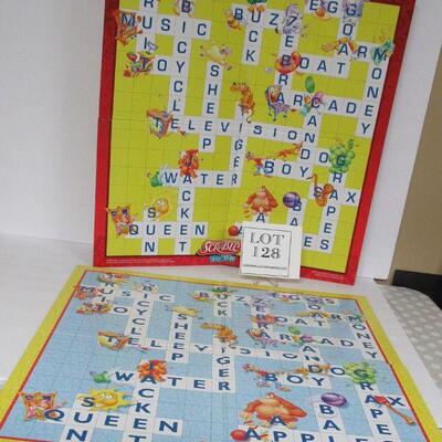 2 Vintge Childs Scrabble Boards Only - No Letters