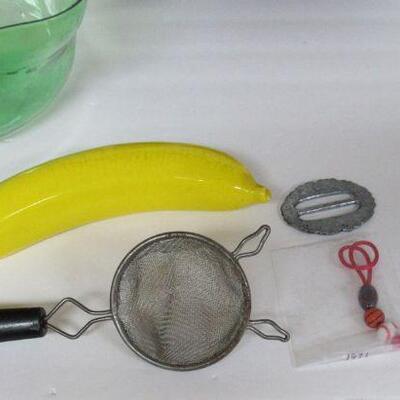 Misc Lot of Stuff, Wood Wall Shelf, More    Read description.