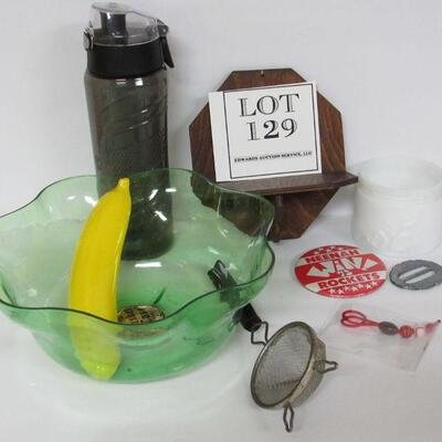 Misc Lot of Stuff, Wood Wall Shelf, More    Read description.