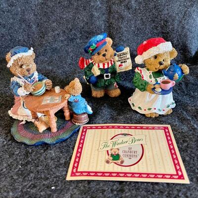 Lot 196  Windsor Christmas Bears of Cranberry Commons
