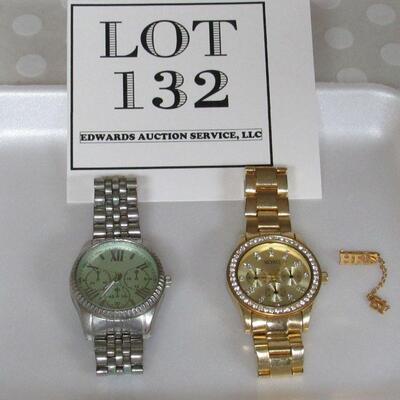 Goldtone Watch is XOXO, Silvertone Watch, and a Small HRS Pin  READ DESCRIPTION FOR DETAILS
